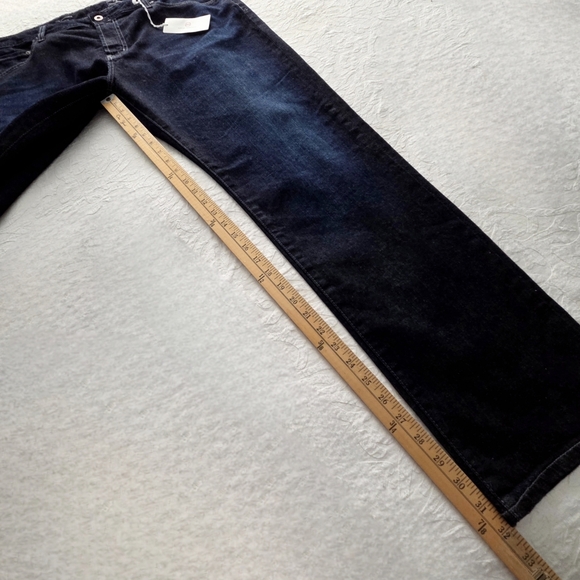 AG NEW Adriano Goldschmied The Graduate Darker Blue Denim Jeans, 38x32 - Picture 7 of 11